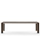 Table extensible aluminium 220/270 cm GRANDE ARCHE Fast, coloris brun foncé