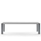 Table extensible aluminium 220/270 cm GRANDE ARCHE Fast, coloris gris acier