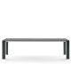 Table extensible aluminium 220/270 cm GRANDE ARCHE Fast, coloris gris métal