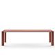 Table extensible aluminium 220/270 cm GRANDE ARCHE Fast, coloris terracotta