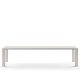 Table extensible aluminium 220/320 cm GRANDE ARCHE Fast, coloris blanc crème