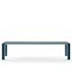 Table extensible aluminium 220/320 cm GRANDE ARCHE Fast, coloris bleu canard