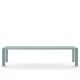 Table extensible aluminium 220/320 cm GRANDE ARCHE Fast, coloris bleu pastel