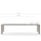 Table extensible aluminium 220/320 cm GRANDE ARCHE Fast