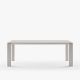 Table extensible aluminium 160/210 cm GRANDE ARCHE Fast, coloris blanc crème
