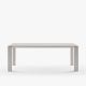 Table extensible aluminium 160/210 cm GRANDE ARCHE Fast, coloris blanc crème