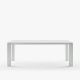 Table extensible aluminium 160/210 cm GRANDE ARCHE Fast, coloris blanc