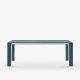 Table extensible aluminium 160/210 cm GRANDE ARCHE Fast, coloris bleu canard