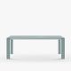 Table extensible aluminium 160/210 cm GRANDE ARCHE Fast, coloris bleu pastel