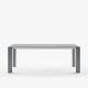 Table extensible aluminium 160/210 cm GRANDE ARCHE Fast, coloris gris acier