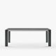 Table extensible aluminium 160/210 cm GRANDE ARCHE Fast, coloris gris métal