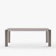 Table extensible aluminium 160/210 cm GRANDE ARCHE Fast, coloris taupe