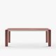 Table extensible aluminium 160/210 cm GRANDE ARCHE Fast, coloris terracotta
