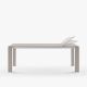 Table extensible aluminium 160/210 cm GRANDE ARCHE Fast, une rallonge de 50 cm