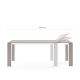 Table extensible aluminium 160/210 cm GRANDE ARCHE Fast, une rallonge de 50 cm