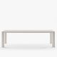 Table extensible aluminium 160/260 cm GRANDE ARCHE Fast, coloris blanc crème
