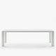 Table extensible aluminium 160/260 cm GRANDE ARCHE Fast, coloris blanc