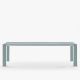 Table extensible aluminium 160/260 cm GRANDE ARCHE Fast, coloris bleu pastel
