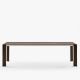 Table extensible aluminium 160/260 cm GRANDE ARCHE Fast, coloris brun foncé