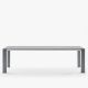 Table extensible aluminium 160/260 cm GRANDE ARCHE Fast, coloris gris acier