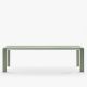 Table extensible aluminium 160/260 cm GRANDE ARCHE Fast, coloris thé vert