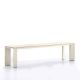 Banc aluminium 180 cm GRANDE ARCHE Fast, blanc crème