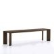 Banc aluminium 180 cm GRANDE ARCHE Fast, brun foncé