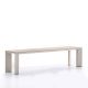 Banc aluminium 180 cm GRANDE ARCHE Fast, gris poudré