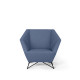 Fauteuil 3ANGLE Prostoria, tissu bleu faïence 027 Main Line Plus