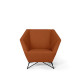 Fauteuil 3ANGLE Prostoria, tissu orange 142 Main Line Plus