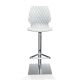 Chaise de bar pivotante coque blanche h. assise 76 cm  UNI 380 Et-al