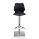 Chaise de bar pivotante coque noire h. assise 76 cm UNI 380 Et-al