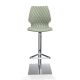 Chaise de bar pivotante coque pistache h. assise 76 cm UNI 380 Et-al