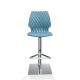 Chaise de bar pivotante coque bleu poudré h. assise 65 cm UNI 380 Et-al