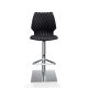 Chaise de bar pivotante coque noire h. assise 65 cm UNI 380 Et-al