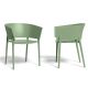 Fauteuil d'extérieur vert pickle AFRICA Vondom