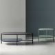 Table basse rectangulaire 120 x 60 cm et table d'appoint EXO Kendo