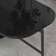 Table basse rectangulaire 120 x 60 cm EXO Kendo, plateau verre noir