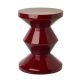 Tabouret table d'appoint bordeaux ZIG ZAG Pols Potten