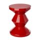 Tabouret table d'appoint rouge ZIG ZAG Pols Potten