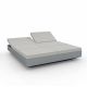 Daybed chassis acier, dossiers inclinables Nautical écru VELA Vondom