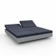 Daybed chassis acier, dossiers inclinables Nautical navy VELA Vondom