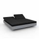 Daybed chassis acier, dossiers inclinables Nautical noir VELA Vondom