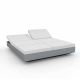 Daybed chassis acier, dossiers inclinables Crevin blanc VELA Vondom
