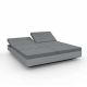 Daybed chassis acier, dossiers inclinables Crevin steel VELA Vondom