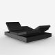 Daybed chassis anthracite, dossiers inclinables Nautical noir VELA Vondom