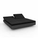 Daybed chassis anthracite, dossiers inclinables Nautical noir VELA Vondom