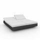 Daybed chassis anthracite, dossiers inclinables Crevin blanc VELA Vondom