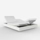 Daybed chassis blanc, dossiers inclinables Nautical blanc VELA Vondom