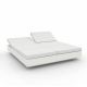 Daybed chassis blanc, dossiers inclinables Nautical blanc VELA Vondom